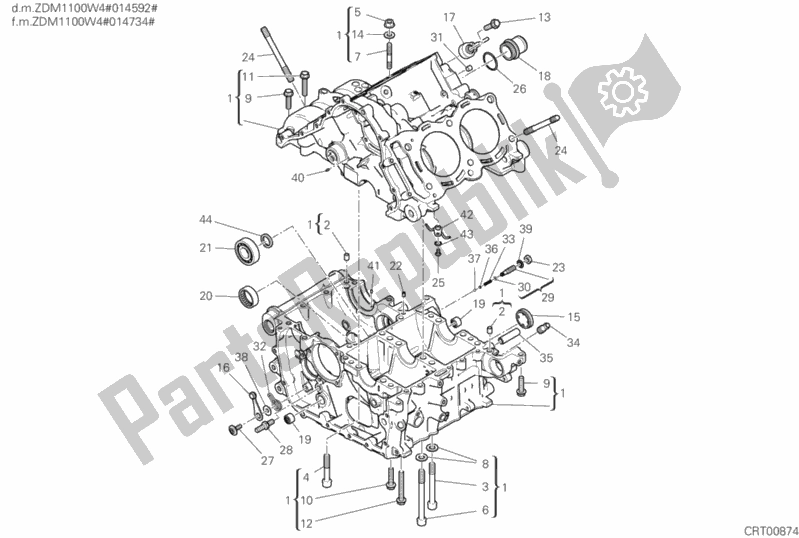 Todas las partes para 09a - Par De Semicárter de Ducati Superbike Panigale V4 S Thailand 1100 2020